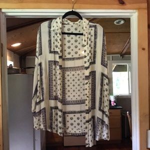 Free people blouse / oversized mens shirt